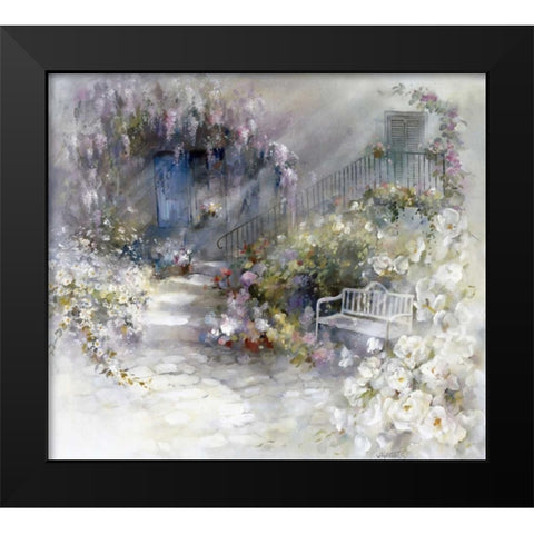 Wordless Black Modern Wood Framed Art Print by Haenraets, Willem