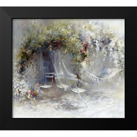 Just peace Black Modern Wood Framed Art Print by Haenraets, Willem