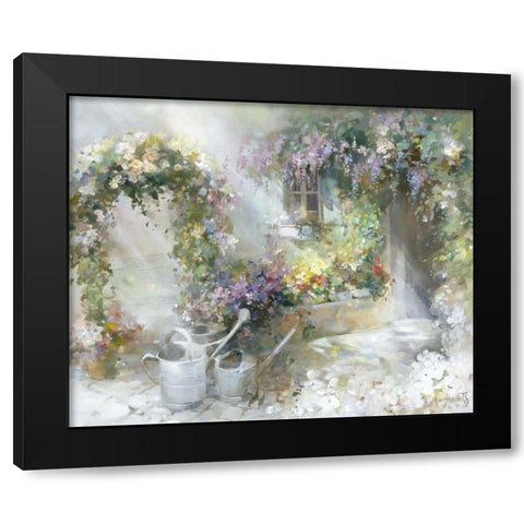Morning dawn Black Modern Wood Framed Art Print with Double Matting by Haenraets, Willem