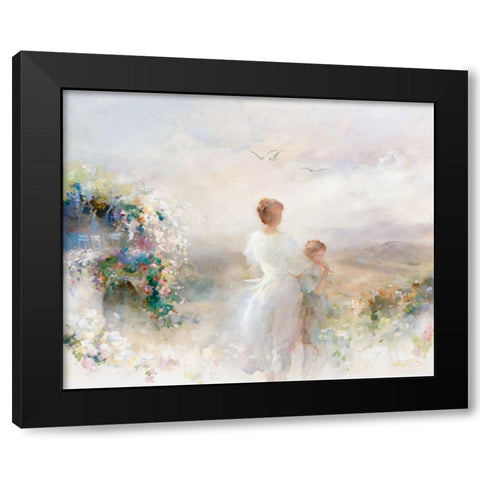 Beautiful view Black Modern Wood Framed Art Print by Haenraets, Willem