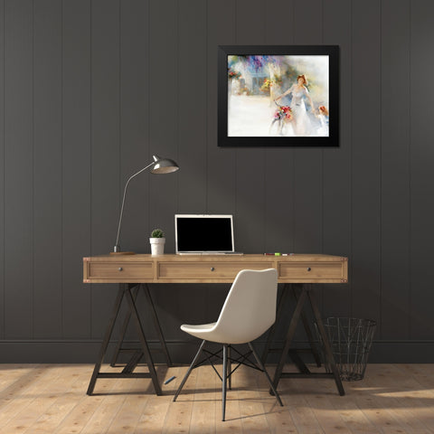 Going home Black Modern Wood Framed Art Print by Haenraets, Willem