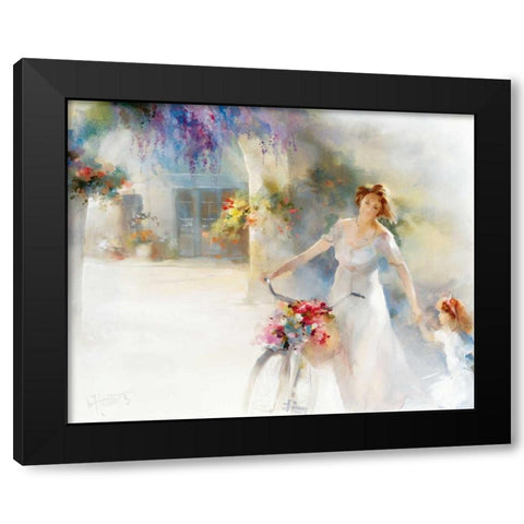 Going home Black Modern Wood Framed Art Print by Haenraets, Willem