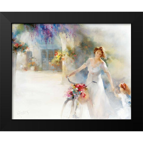 Going home Black Modern Wood Framed Art Print by Haenraets, Willem