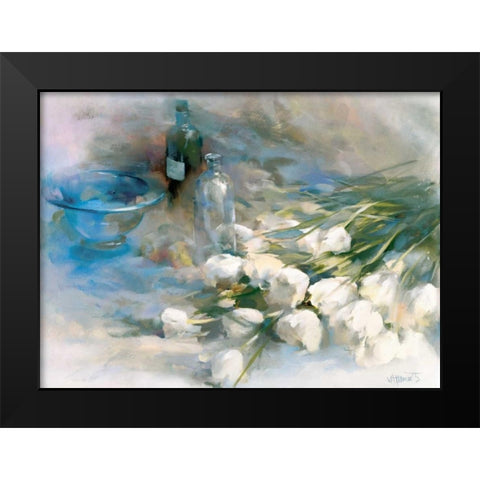 Adagio Black Modern Wood Framed Art Print by Haenraets, Willem