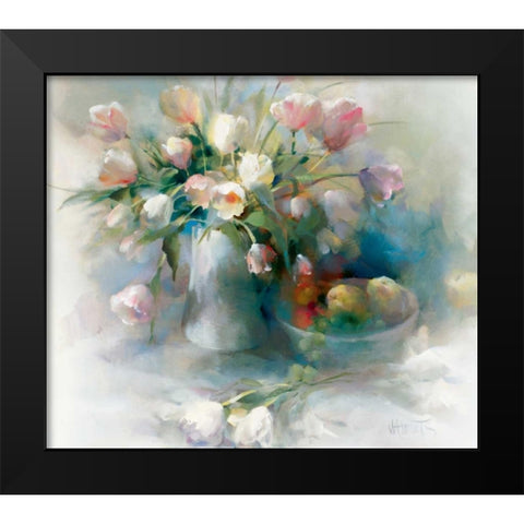 Lento Black Modern Wood Framed Art Print by Haenraets, Willem