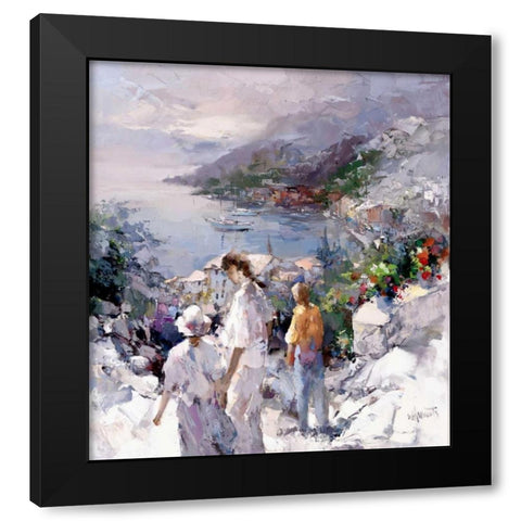 An unforgetable view Black Modern Wood Framed Art Print by Haenraets, Willem