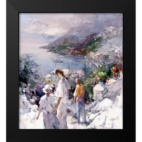 An unforgetable view Black Modern Wood Framed Art Print by Haenraets, Willem
