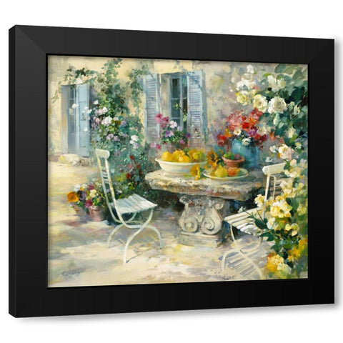 Ydillic garden Black Modern Wood Framed Art Print with Double Matting by Haenraets, Willem