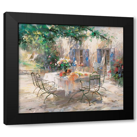Shadow garden Black Modern Wood Framed Art Print by Haenraets, Willem