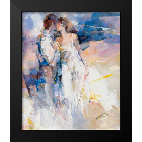 My love II Black Modern Wood Framed Art Print by Haenraets, Willem