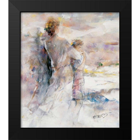My boy Black Modern Wood Framed Art Print by Haenraets, Willem