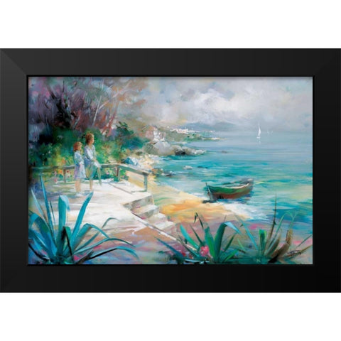 Expectations fulfilled Black Modern Wood Framed Art Print by Haenraets, Willem