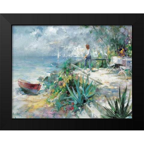 Hope on the horizon Black Modern Wood Framed Art Print by Haenraets, Willem
