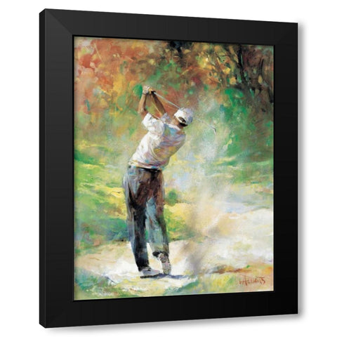 A perfect day Black Modern Wood Framed Art Print by Haenraets, Willem