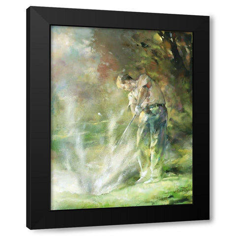 A perfect strike Black Modern Wood Framed Art Print with Double Matting by Haenraets, Willem