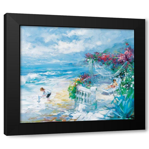 Tranquillity Black Modern Wood Framed Art Print with Double Matting by Haenraets, Willem