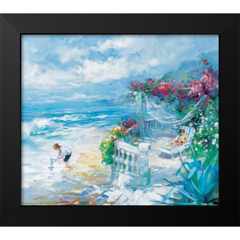Tranquillity Black Modern Wood Framed Art Print by Haenraets, Willem