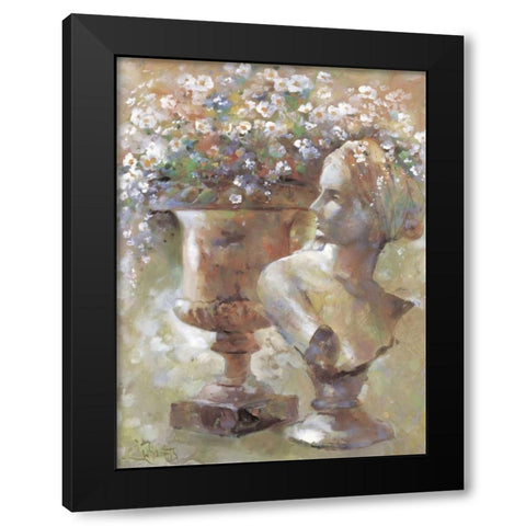 Colourful sculpture Black Modern Wood Framed Art Print with Double Matting by Haenraets, Willem