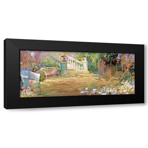 Romantic court Black Modern Wood Framed Art Print with Double Matting by Haenraets, Willem