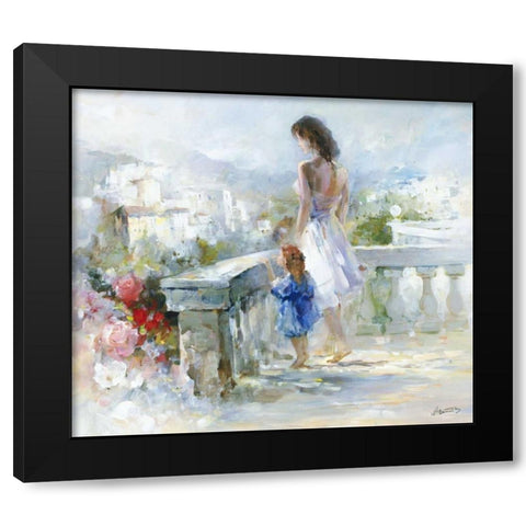 Breathtaking view Black Modern Wood Framed Art Print with Double Matting by Haenraets, Willem