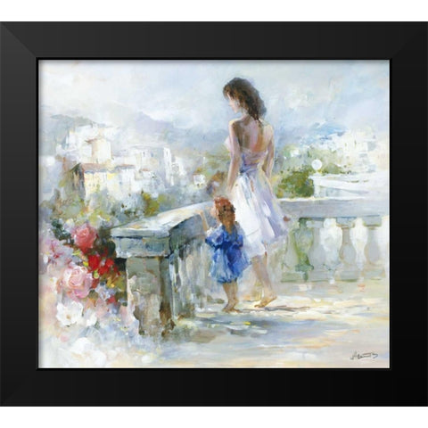 Breathtaking view Black Modern Wood Framed Art Print by Haenraets, Willem