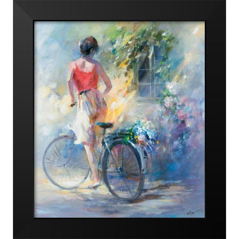 Anybody home Black Modern Wood Framed Art Print by Haenraets, Willem