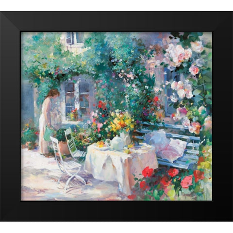 Romantico two Black Modern Wood Framed Art Print by Haenraets, Willem