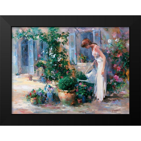 Romantico tres Black Modern Wood Framed Art Print by Haenraets, Willem