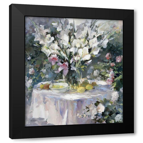 Shera Black Modern Wood Framed Art Print with Double Matting by Haenraets, Willem