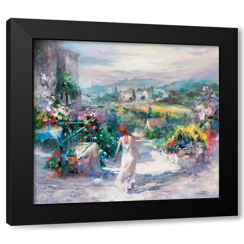 Gardin Tuni Black Modern Wood Framed Art Print by Haenraets, Willem
