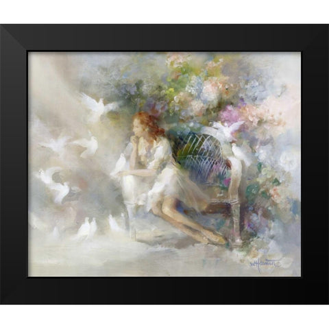 Soft touch Black Modern Wood Framed Art Print by Haenraets, Willem