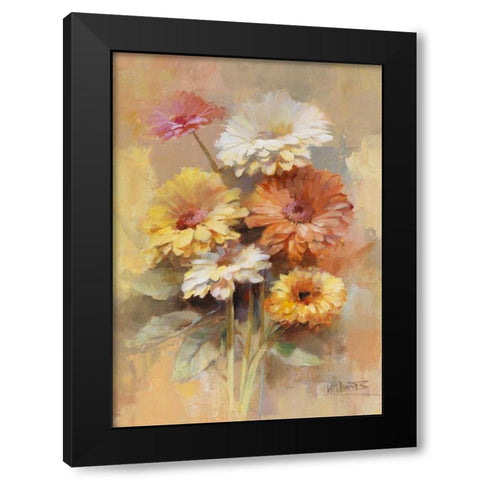 Floral bouquet I Black Modern Wood Framed Art Print by Haenraets, Willem