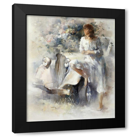 Nostalgi Black Modern Wood Framed Art Print with Double Matting by Haenraets, Willem
