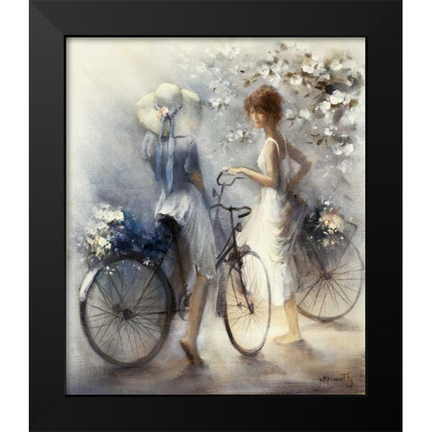 Spring Black Modern Wood Framed Art Print by Haenraets, Willem