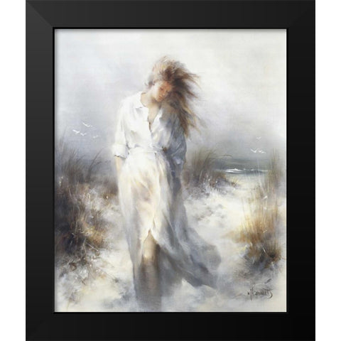 Dreamy Black Modern Wood Framed Art Print by Haenraets, Willem