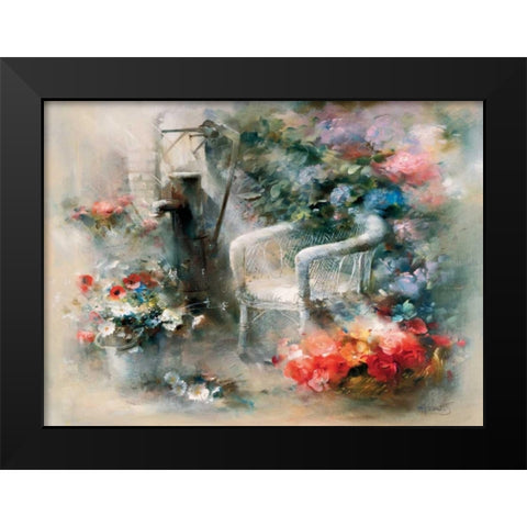 Idyllic place Black Modern Wood Framed Art Print by Haenraets, Willem