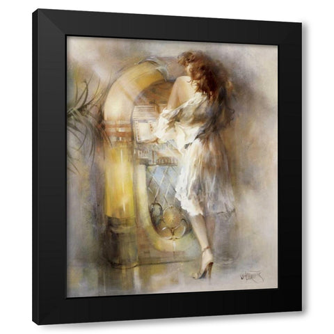 Lost in time Black Modern Wood Framed Art Print with Double Matting by Haenraets, Willem