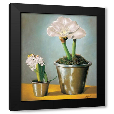 The difference Black Modern Wood Framed Art Print by Roelofs, Wouter