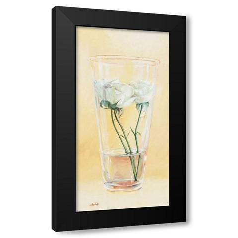 First rose of the season II Black Modern Wood Framed Art Print by Roelofs, Wouter
