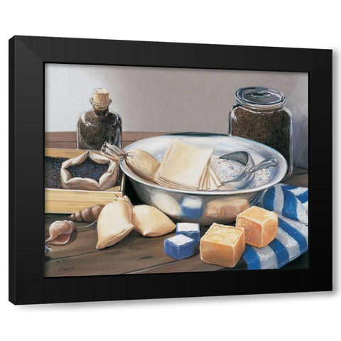 Soap selection I Black Modern Wood Framed Art Print with Double Matting by Roelofs, Wouter
