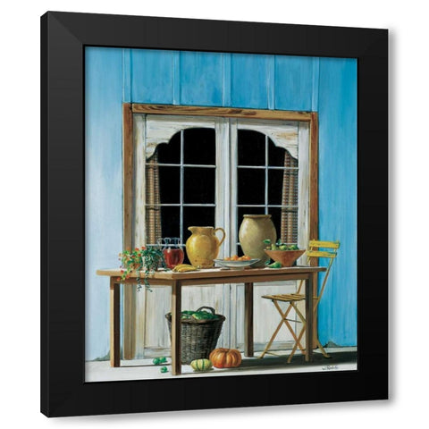 Looking forward to summer Black Modern Wood Framed Art Print with Double Matting by Roelofs, Wouter