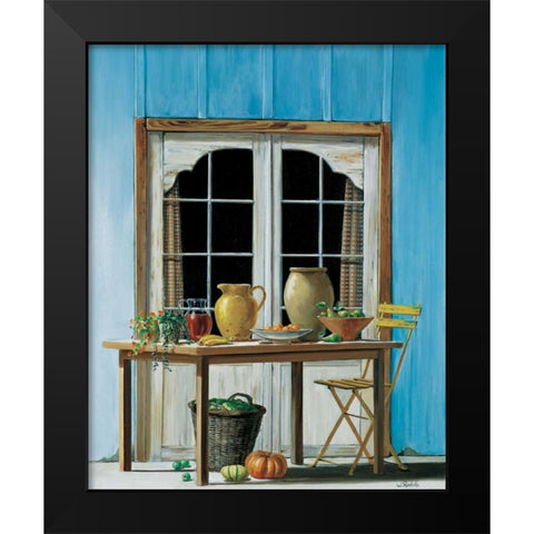 Looking forward to summer Black Modern Wood Framed Art Print by Roelofs, Wouter