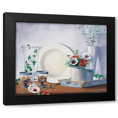 Climbing ivy I Black Modern Wood Framed Art Print by Roelofs, Wouter