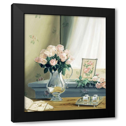 Afternoon secrets Black Modern Wood Framed Art Print with Double Matting by Roelofs, Wouter