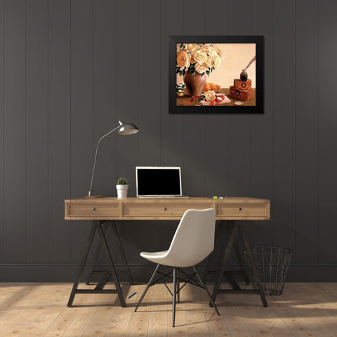 Classic stillife Black Modern Wood Framed Art Print by Roelofs, Wouter