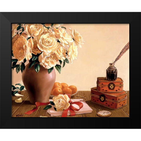 Classic stillife Black Modern Wood Framed Art Print by Roelofs, Wouter