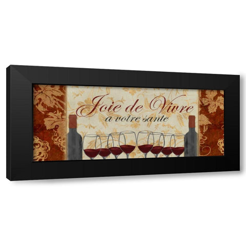 A VOTRE SANTE Black Modern Wood Framed Art Print by Artique Studio