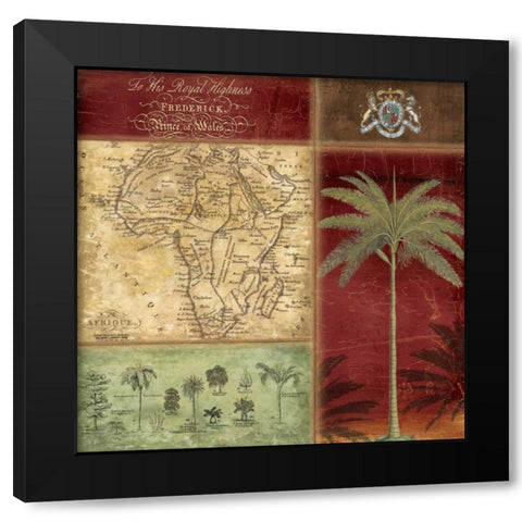 PRINCE OF WALES Black Modern Wood Framed Art Print by Artique Studio