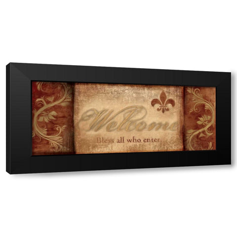 WARM GREETINGS I Black Modern Wood Framed Art Print by Artique Studio