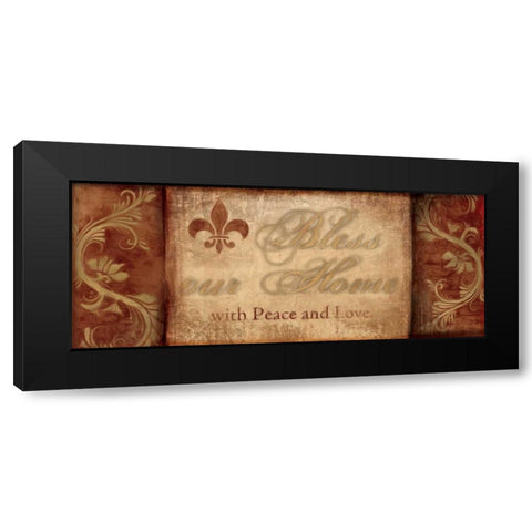 WARM GREETINGS II Black Modern Wood Framed Art Print by Artique Studio